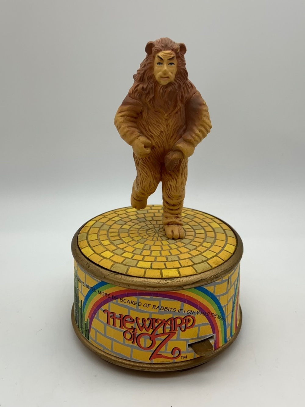 Vintage Enesco The Wizard of Oz Cowardly Lion Music Box NOT Working